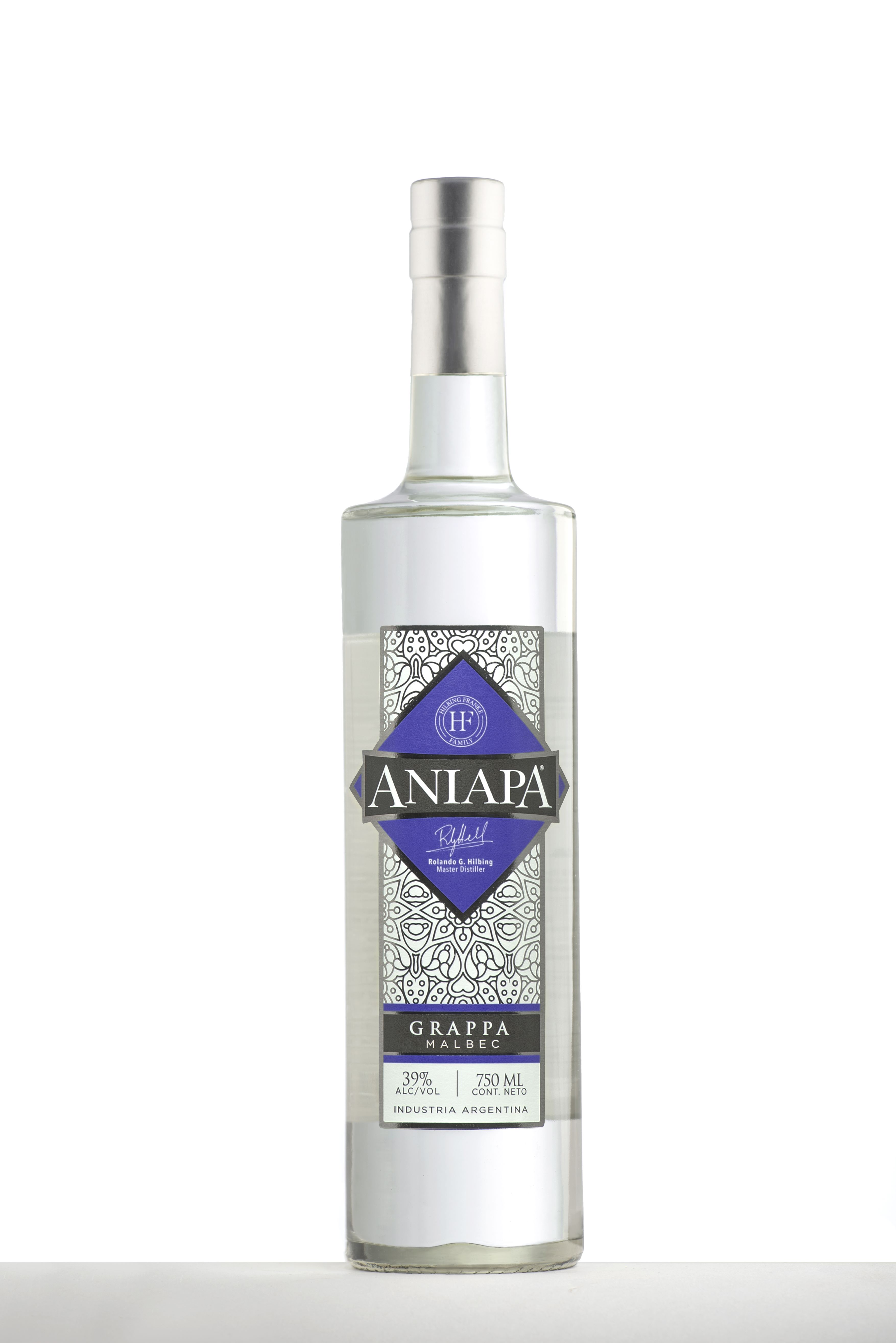 Aniapa Malbec, Brand n. Art eines Grappa